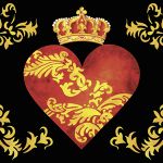 Royal heart black